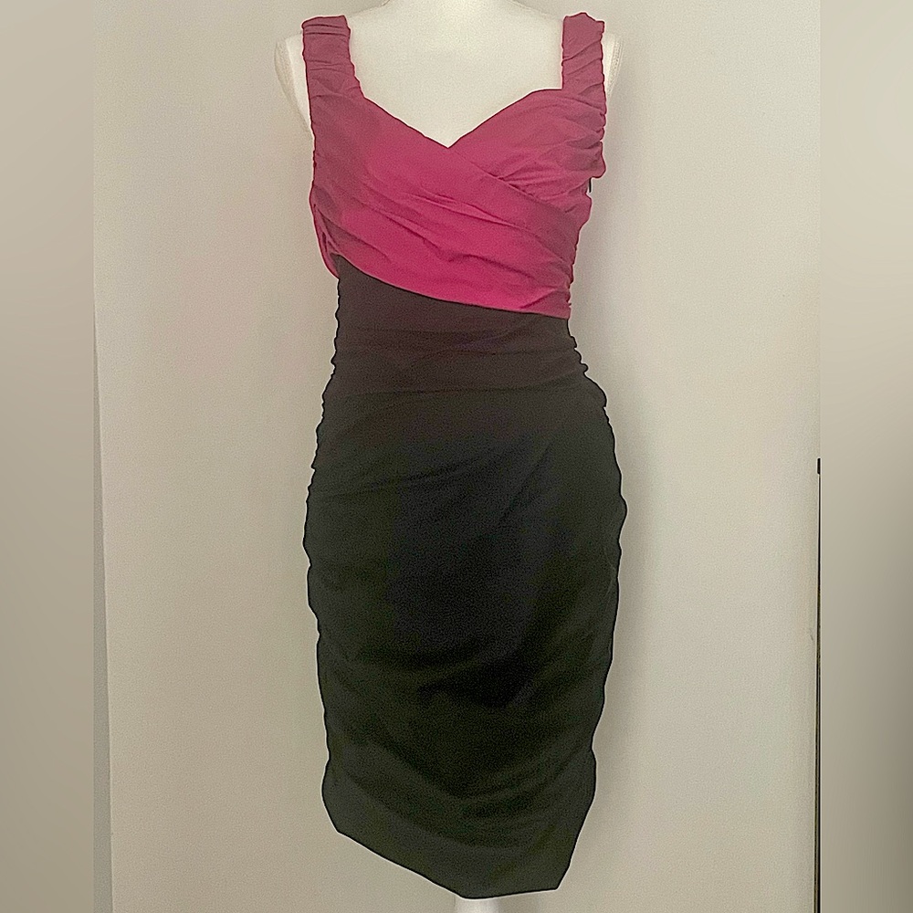 Flavio Castellani Ruched MIDI Dress Size 42